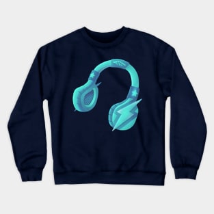 Aquamarine headset Crewneck Sweatshirt